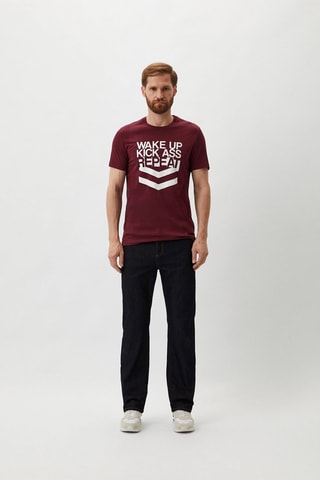 Camiseta - Blanco y rojo