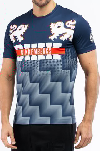 Camiseta - Blanco, negro y rojo