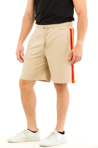Bermudas - Beige, rojo y amarillo