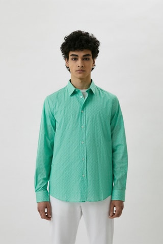 Camisa slim fit - Verde