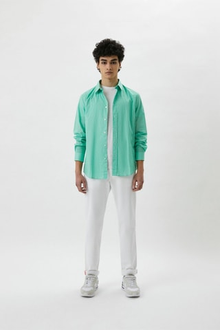 Camisa slim fit - Verde