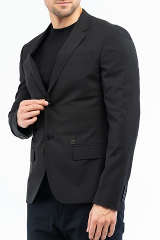 Chaqueta de lana - Negro