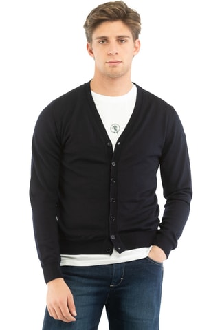 Cárdigan de lana - Azul marino