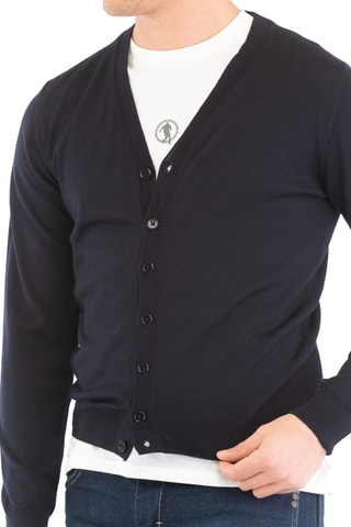 Cárdigan de lana - Azul marino