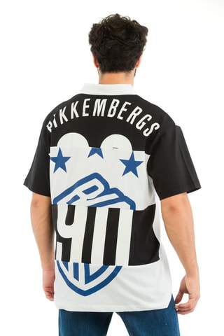 Polo - Blanco, negro y azul