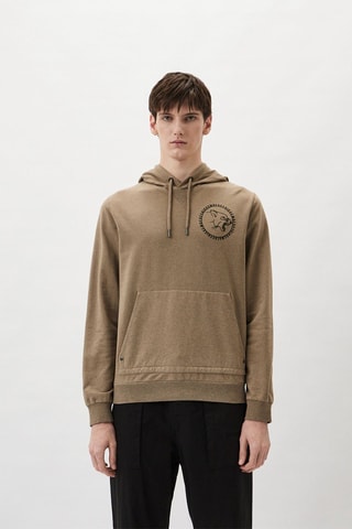 Sudadera con capucha - Beige