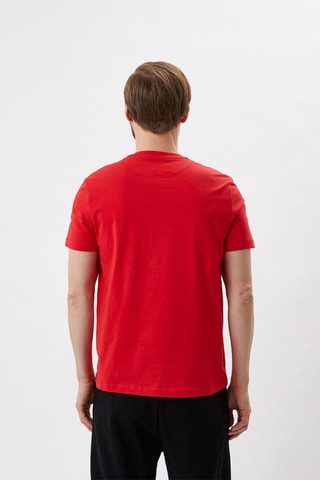 Camiseta slim fit - Blanco, rojo y azul
