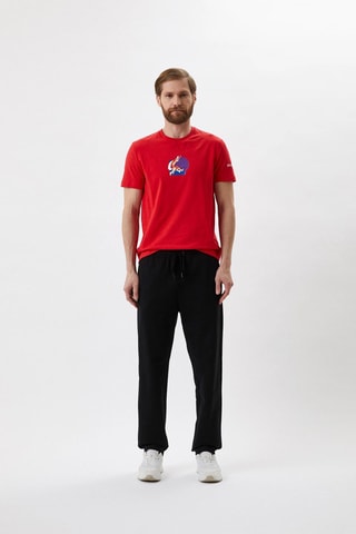 Camiseta slim fit - Blanco, rojo y azul