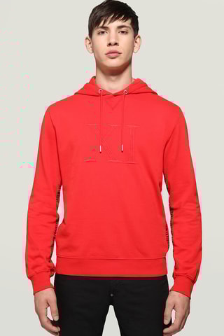 Sudadera con capucha - Rojo
