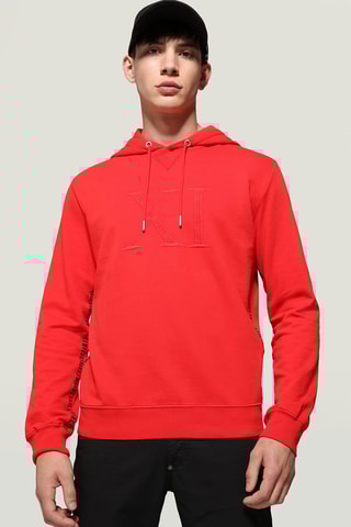 Sudadera con capucha - Rojo