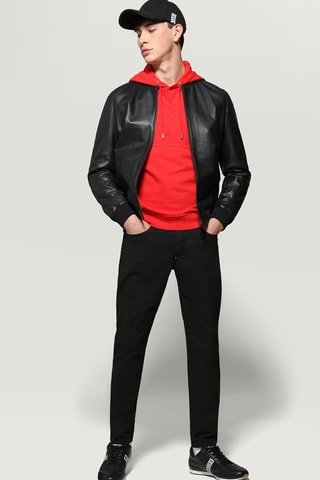 Sudadera con capucha - Rojo