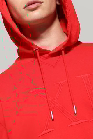 Sudadera con capucha - Rojo