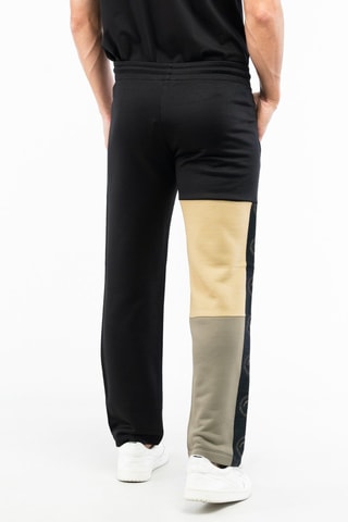 Pantalón polar - Negro, beige y gris