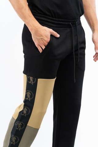 Pantalón polar - Negro, beige y gris