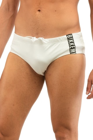 Bañador estilo slip - Blanco y negro