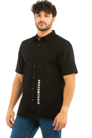 Camisa de lino - Blanco y negro