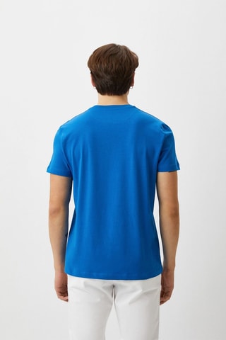 Camiseta slim fit - Blanco, rojo y azul