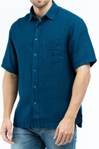 Camisa de lino - Turquesa