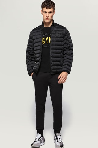 Camiseta slim fit - Blanco, negro y amarillo