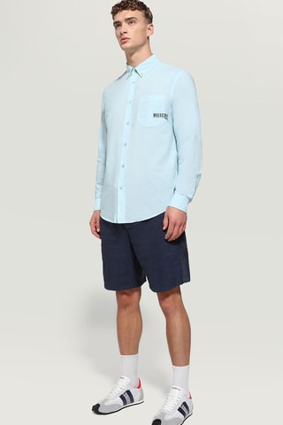 Camisa regular fit - Azul