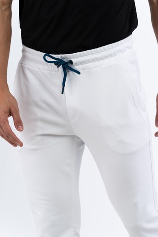 Pantalón de chándal polar - Blanco y azul