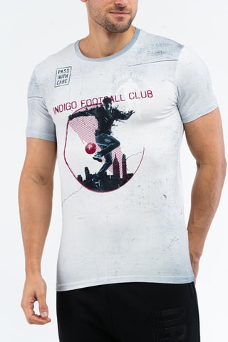 Camiseta - Negro, rojo y azul