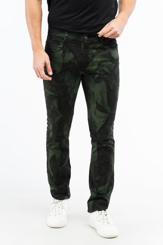 Vaquero slim fit - Negro y verde