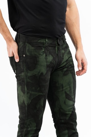 Vaquero slim fit - Negro y verde