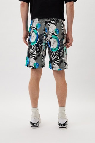 Bermudas - Blanco, negro y azul