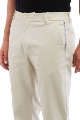 Pantalón - Blanco, negro y beige