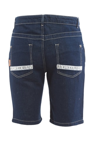 Bermudas vaqueras de lino - Azul