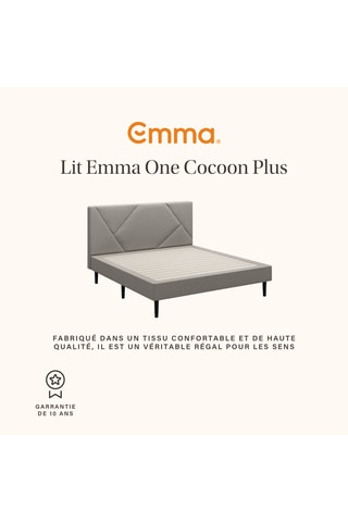 Ensemble lit One Cocoon Plus avec tête de lit + Matelas Original - Gris