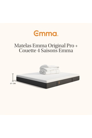 Matelas Original Pro et couette 4 saisons Emma