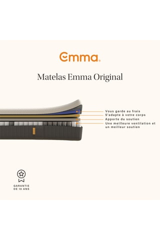 Matelas Original et protège-matelas Imperméable Emma