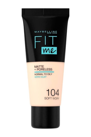 Base de maquillaje líquida Fit Me Matte Poreless - N.° 104 Soft Ivory - 30 ml