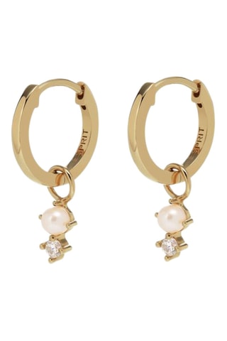 Orecchini a cerchio - Argento e perle coltivate d’acqua dolce