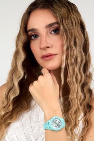 Orologio al quarzo in plastica - Turchese