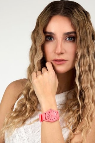 Orologio al quarzo in silicone - Rosa