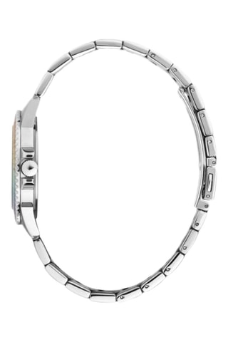 Orologio al quarzo in acciaio - Argentato e giallo