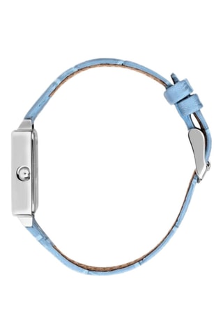 Orologio al quarzo in pelle - Blu e argentato