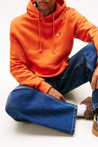 Sweat à capuche regular - Orange