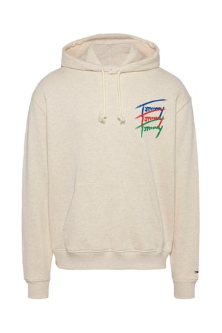 Sweat à capuche relaxed - Beige chiné