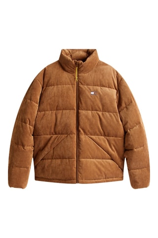 Doudoune en velours - Marron clair