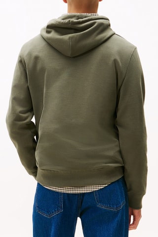 Sweat à capuche regular - Kaki