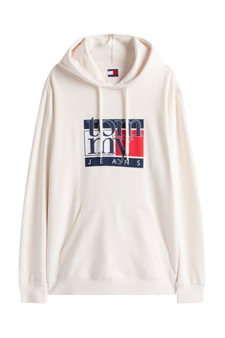 Sweat à capuche regular - Ecru