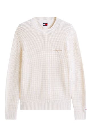 Pull regular en coton biologique - Ecru