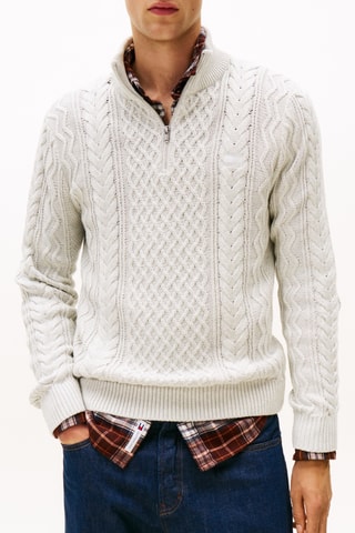 Pull slim - Gris clair chiné