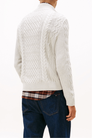 Pull slim - Gris clair chiné