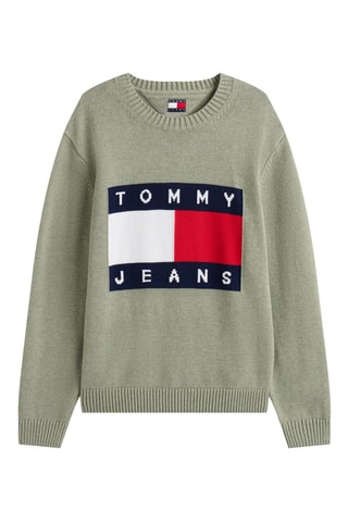 Pull regular en coton biologique - Vert d’eau