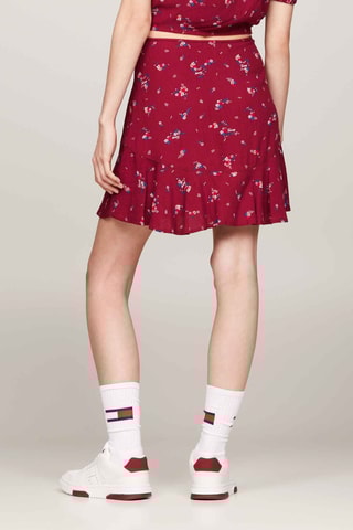 Jupe trapèze - Rouge
